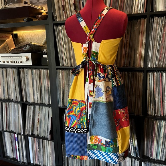 PHISH fishman donut hot air balloon apron top dress Mondegreen ⭕️🌈♻️ Patchwork - Picture 9 of 11